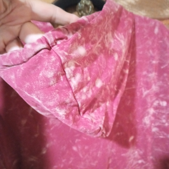 Neon Buddha Pink Hoodie Sweatshirt - Picture 8 of 11